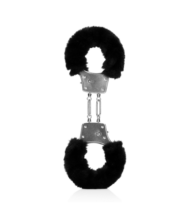 Ouch! by Shots Bont Metalen Handboeien - Zwart