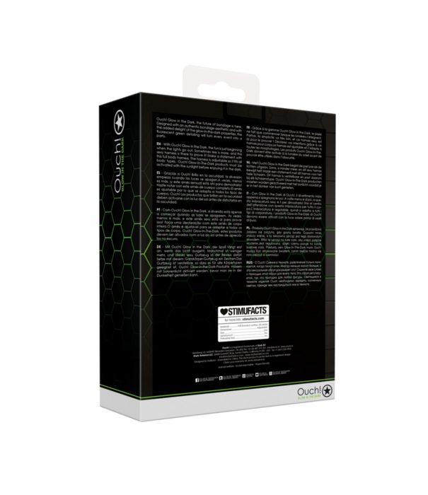 Ouch! by Shots BH Harnas - Gloeiende in het Donker - S/M