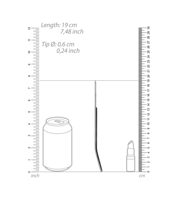 Ouch! by Shots Roestvrijstalen dilator - 0,2 / 6 mm