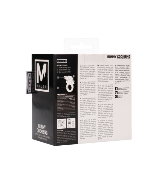 Bunny - Cockring met Stimulerende Oortjes