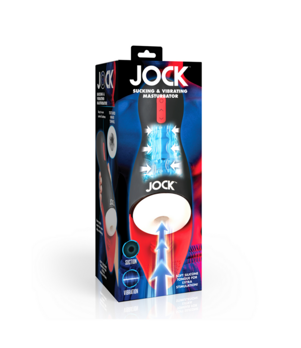 Curve Toys Zuig- en Vibrerende Masturbator - Zwart