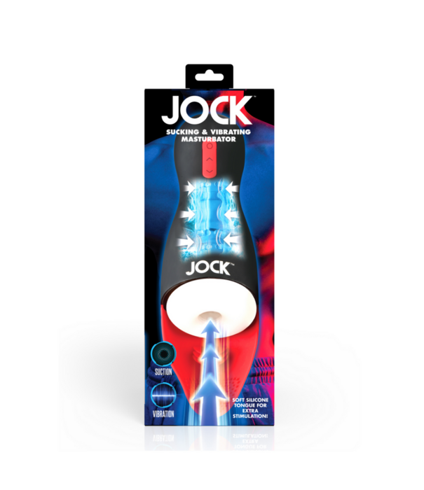 Curve Toys Zuig- en Vibrerende Masturbator - Zwart