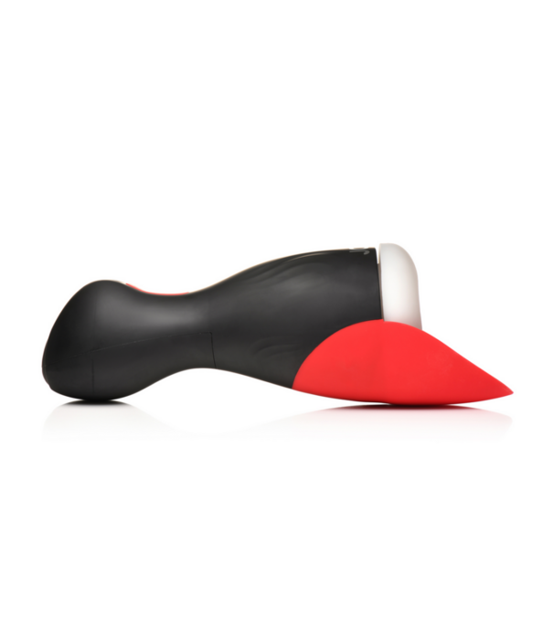 Curve Toys Zuig- en Vibrerende Masturbator - Zwart