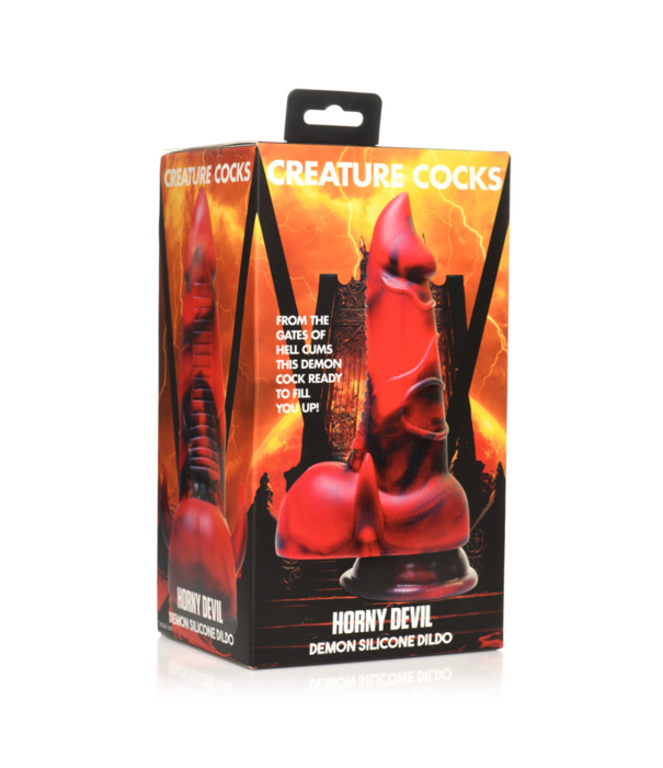 Horny Devil - Demon Silicone Dildo - Rood