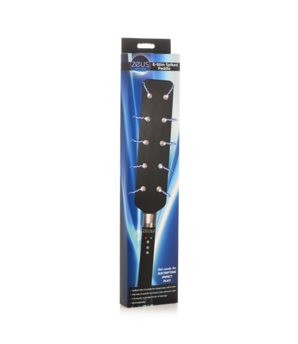 E-Stim Spiked Paddle - Zwart