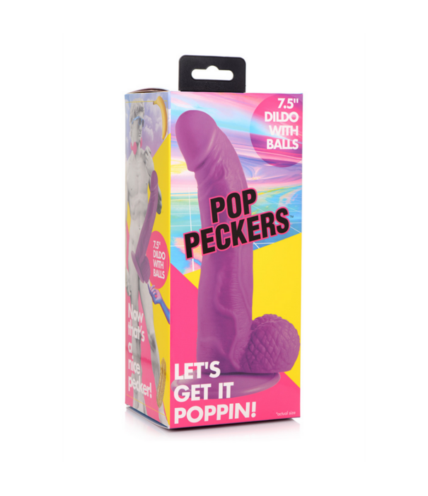 POP - Dildo met Ballen - 7.5 / 19 cm