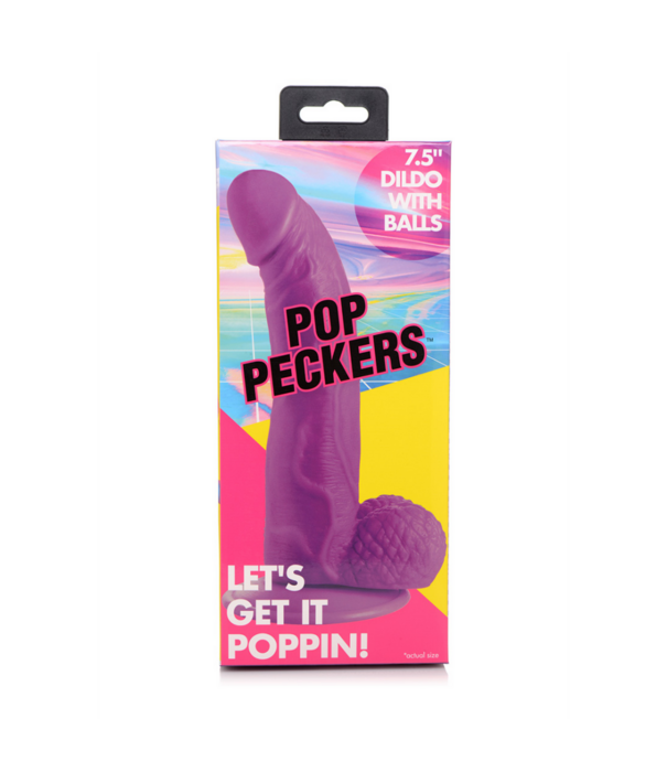 POP - Dildo met Ballen - 7.5 / 19 cm