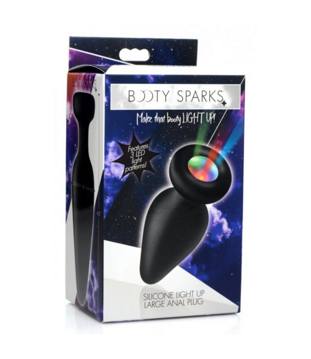 Lichtgevende - Siliconen Butt Plug - Groot