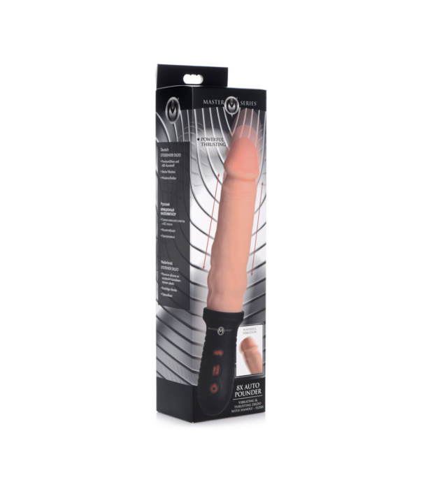 Auto Pounder - Vibrerende en Duwende Dildo met Handvat