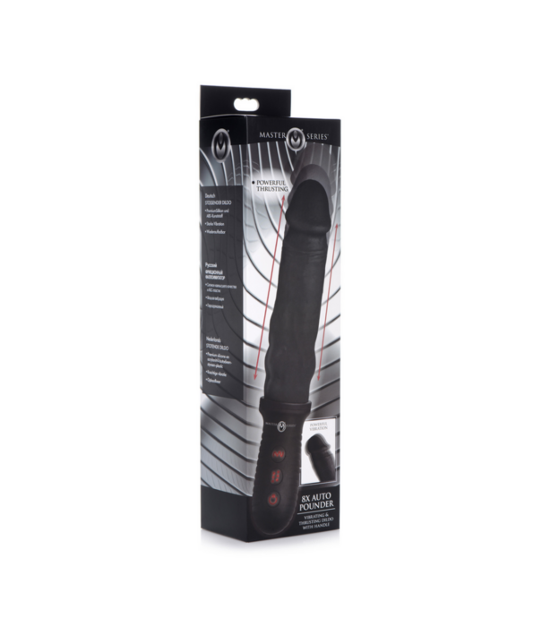 Auto Pounder - Vibrerende en Duwende Dildo met Handvat