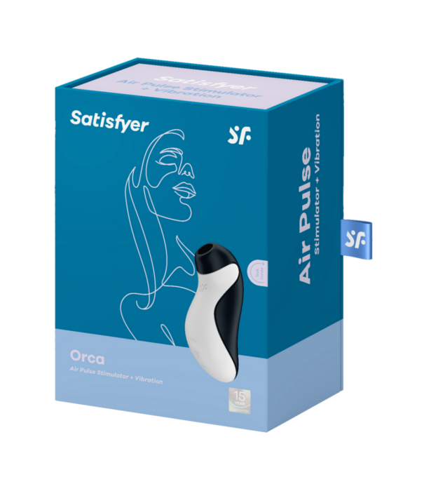 Satisfyer Orca - Air Pulse Stimulator en Vibrator - Zwart/Wit