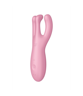Threesome 4Plus - Lay-on Vibrator met App - Roze