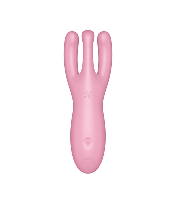 Satisfyer Threesome 4Plus - Lay-on Vibrator met App - Roze