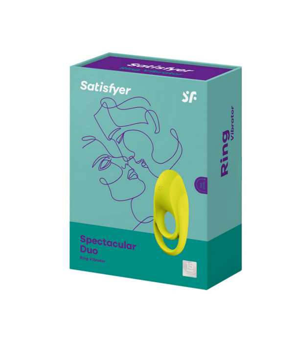 Satisfyer Spectaculaire - Dubbele Band Vibrerende Cockring - Neon Groen