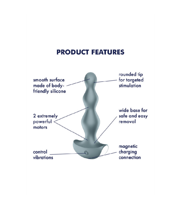 Satisfyer Lolli Plug 2 - Classic Vibrator - IJsblauw