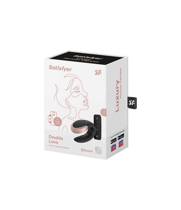 Satisfyer Double Love - Luxe Partner Vibrator - Zwart