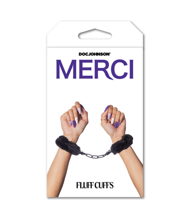 Doc Johnson Fluff Cuffs - Zwart