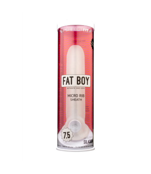 PerfectFitBrand Fat Boy Micro Ribbed Sheath - Dildo - 7.5 / 19 cm