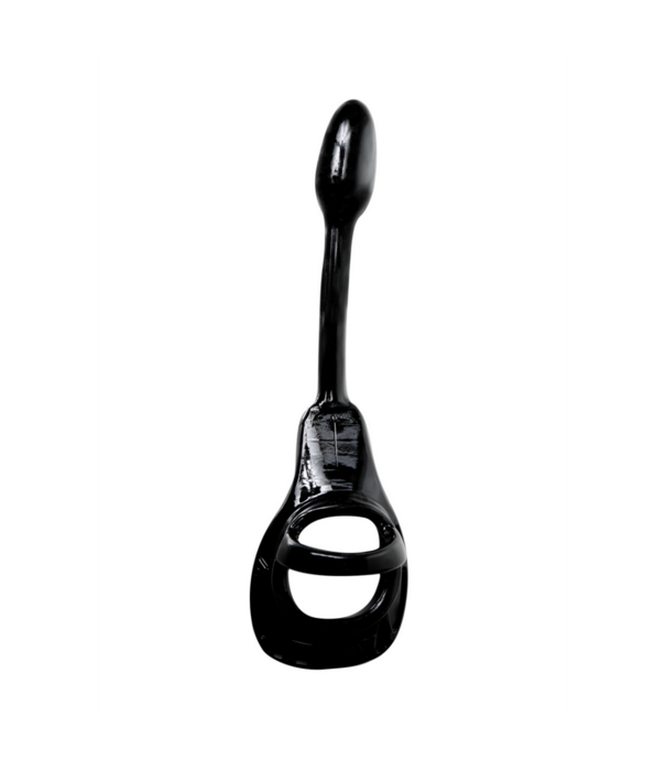 PerfectFitBrand Armor Tug Lock - Cockring met Ball Strap en Butt Plug - Klein