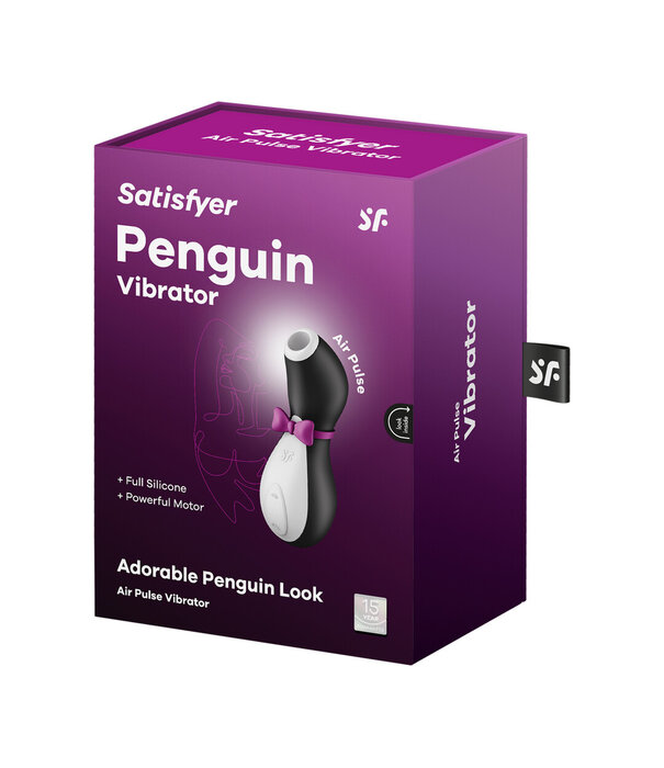Satisfyer Pinguïn - Air Pulse Stimulator - Zwart/Wit