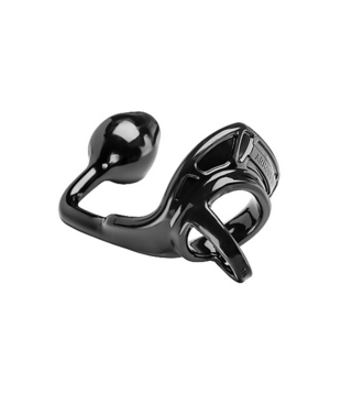 Armor Tug Lock - Cockring met Ball Strap en Butt Plug - Medium