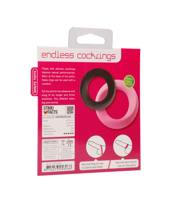 Shots Toys by Shots Eindeloze Cockring - Groot  Medium