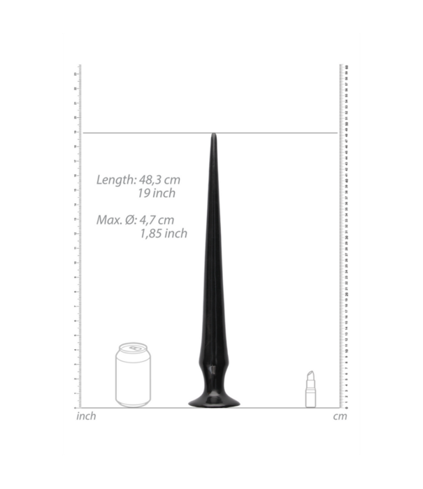 Ouch! by Shots Ass Spike Dildo - 20 / 50 cm