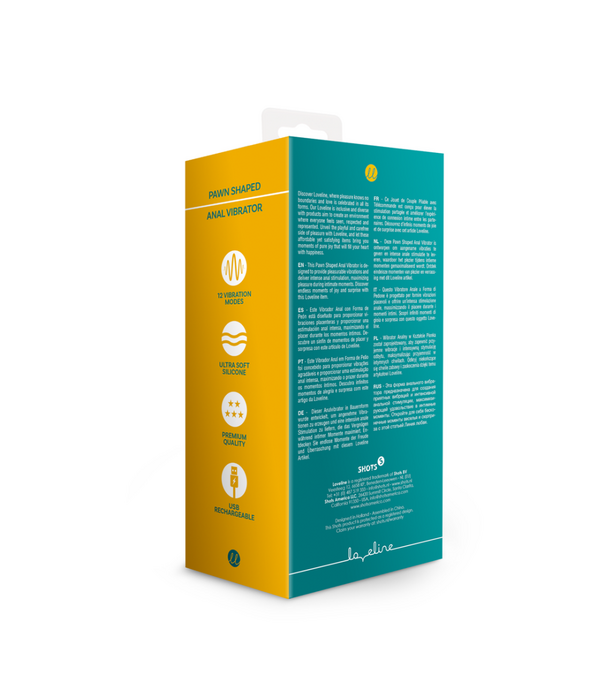 Loveline by Shots Pawn Vormige Anale Vibrator - Pauwenveer