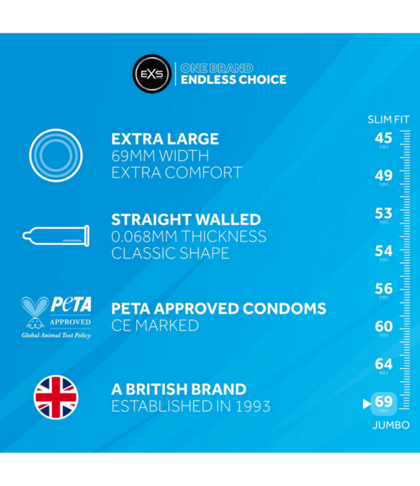 EXS EXS Jumbo - Condooms - 24 Stuks