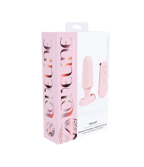 Loveline by Shots Velvet - Afstandsbediening Vibrerende Plug - Roze