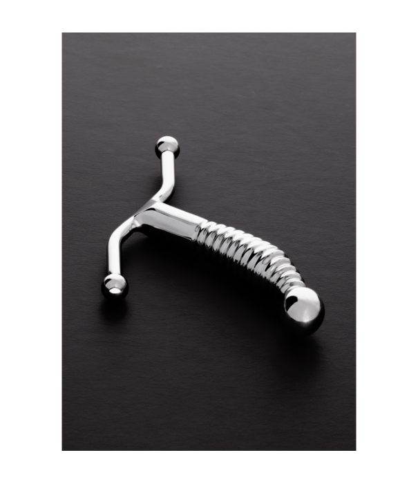 Steel by Shots Geribbelde P-Spot Stimulator