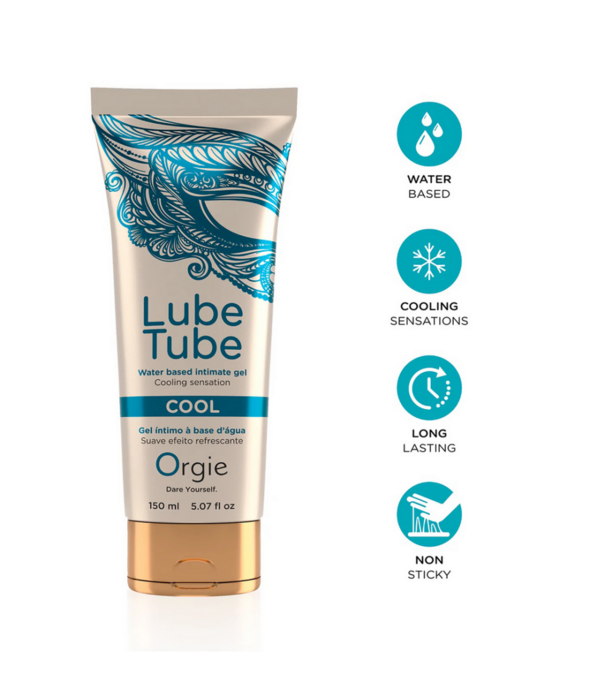Orgie Lube Tube Cool - Waterbased Lubricant met een Cooling Effect - 5 fl oz / 150 ml