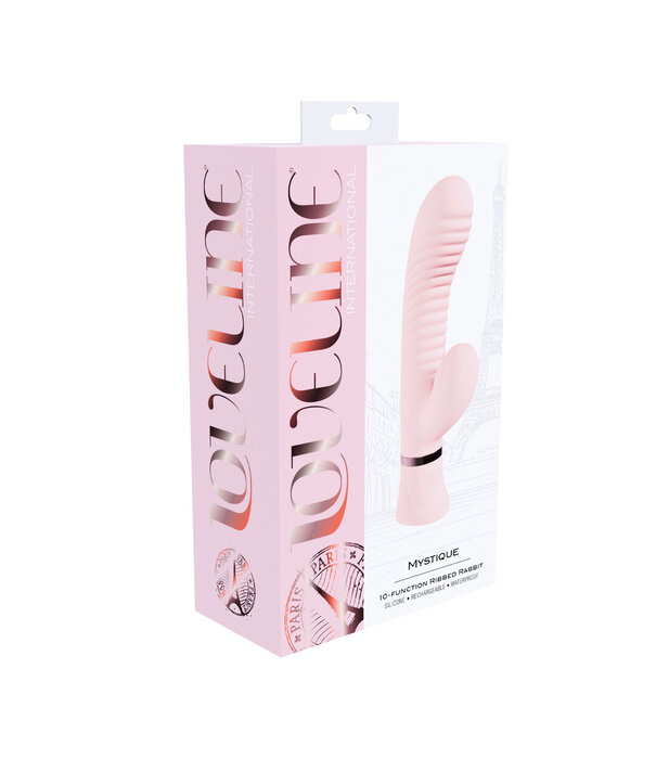 Loveline by Shots Mystique - Geribbelde Konijnen Vibrator - Roze