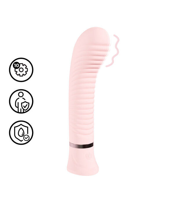 Loveline by Shots Divine - Geribbelde G-spot Vibe - Roze