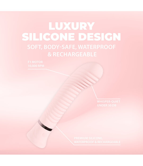 Loveline by Shots Divine - Geribbelde G-spot Vibe - Roze