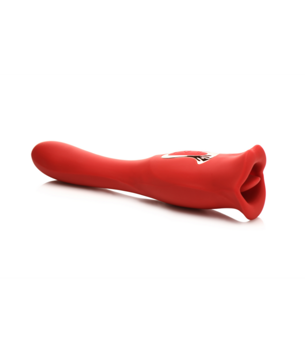 Kiss and Tell Pro - Dual-Ended Kissing Vibrator - Rood