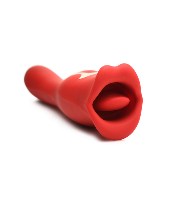 Kiss and Tell Pro - Dual-Ended Kissing Vibrator - Rood