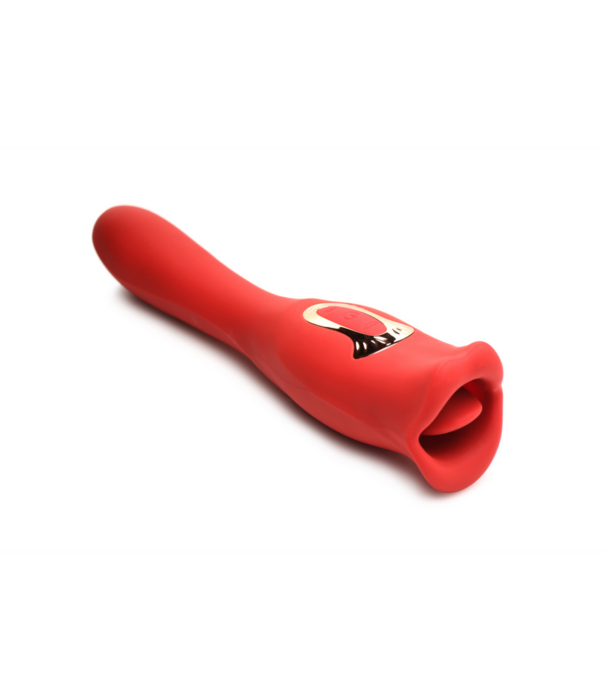 Kiss and Tell Pro - Dual-Ended Kissing Vibrator - Rood