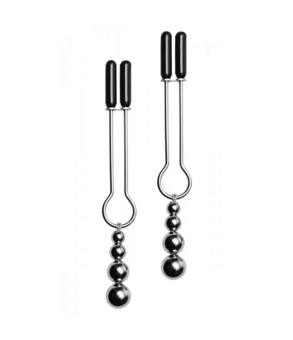 Decoratieve Tepelklemset met Drievoudige Kralen