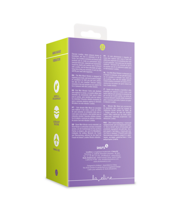Loveline by Shots Mini Wand Vibrator - Nachtmagie