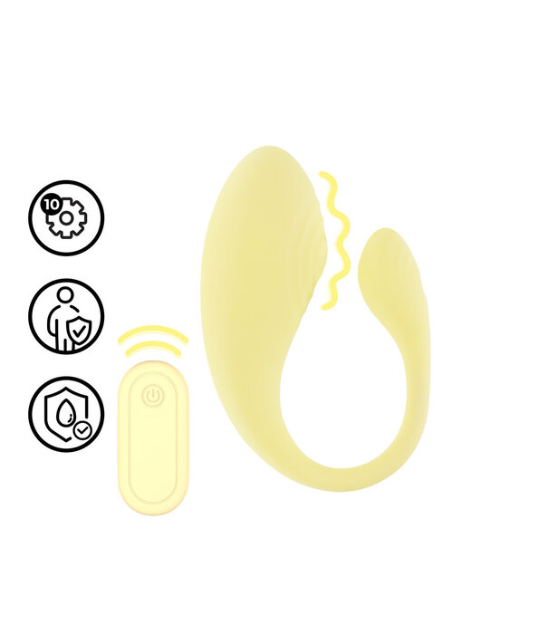 Loveline by Shots Vibrerende G-Spot Vibe met Afstandsbediening - Geel