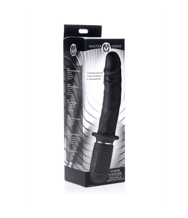 Power Pounder - Vibrerende en Duwende Silicone Dildo