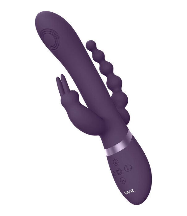 VIVE by Shots Rini - Pulse Wave  Vibrating Double Penetration Rabbit - Paars
