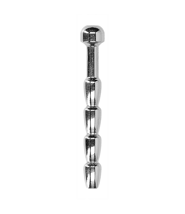 Ouch! by Shots Geribbelde Holle Penisplug - 0,2 / 6 mm