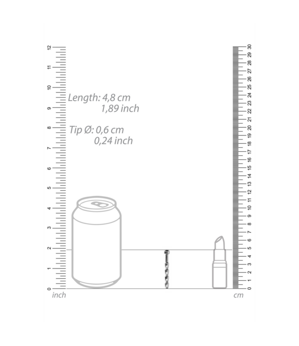 Ouch! by Shots Geribbelde Holle Penisplug - 0,2 / 6 mm