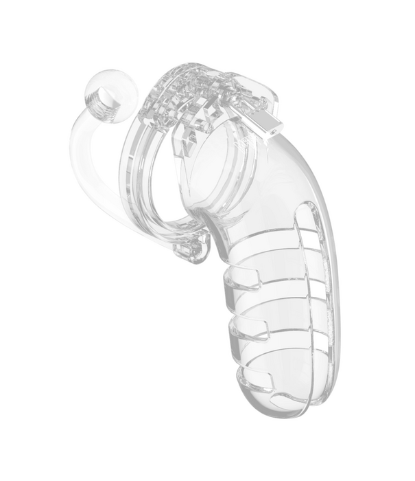Model 12 Chastity Cock Cage met Plug - 5,5 / 14 cm