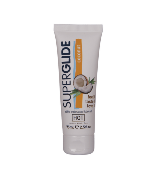 HOT Superglide Eetbaar Waterbasis Glijmiddel - 3 fl oz / 75 ml
