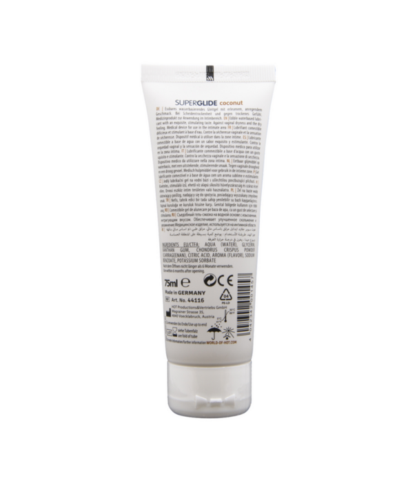 HOT Superglide Eetbaar Waterbasis Glijmiddel - 3 fl oz / 75 ml