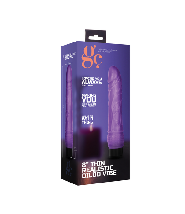 GC by Shots Dunne Realistische Dildo Vibrator - 8 / 20 cm