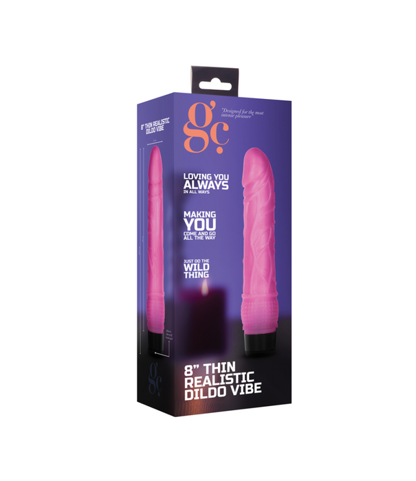 GC by Shots Dunne Realistische Dildo Vibrator - 8 / 20 cm